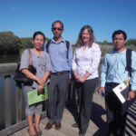 Participants at Mawson Lakes wetland, SA