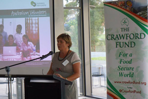 The Fund’s Director of Public Affairs, Cathy Reade, addressing the forum in Canberra in March